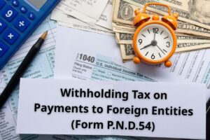 Summary chart of assessable income under Section 40 for P.N.D.54 filing